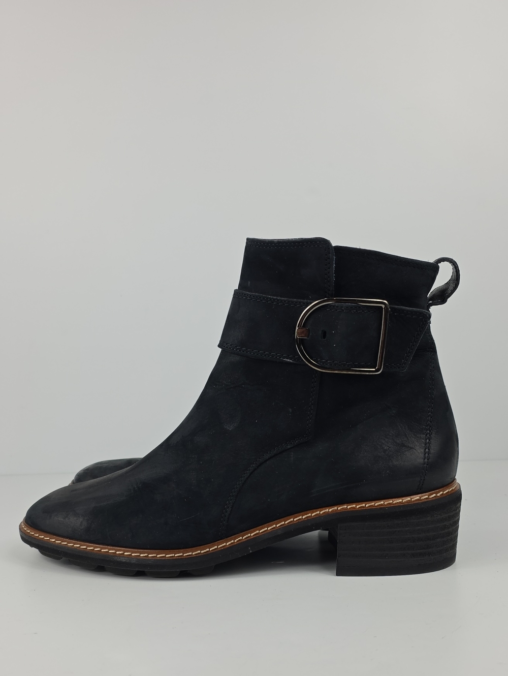 Paul Green Dark Suede Women's Ankle Boots Size Uk 5.5 - US 8 - Picture 10 of 11